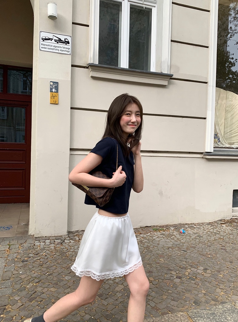 X-MOOD韓國直郵女士新款26春季熱賣休閑人氣時尚推薦短裙X-MOOD短裙