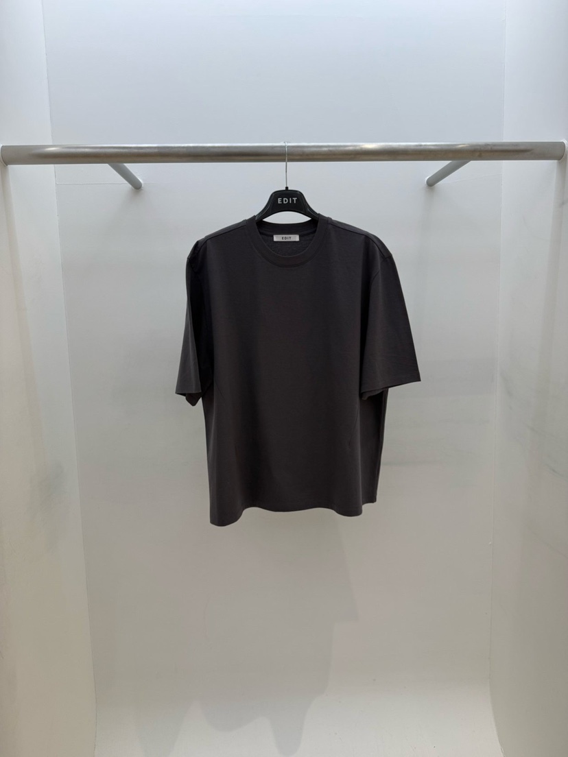EDIT韓國代購女士新品26春季職業人氣時尚休閑推薦熱賣T恤EDITT恤圖色4墨色