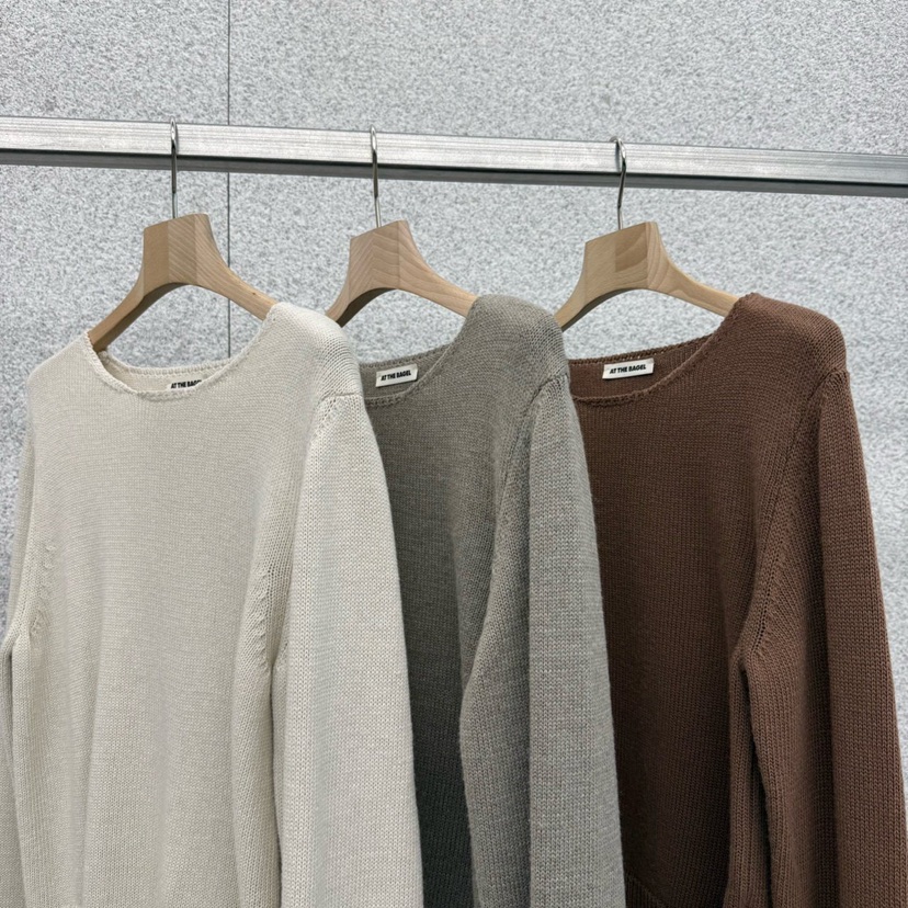 AT THE BAGEL東大門實拍女裝新款熱賣休閑26春季針織衫AT THE BAGEL針織衫