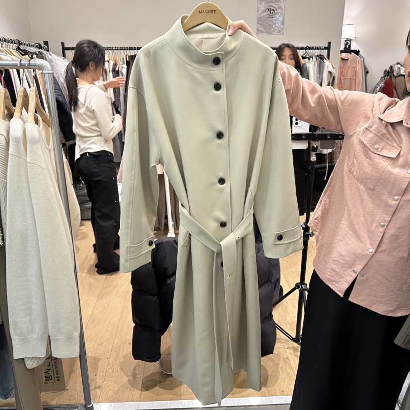 M.G.N東大門直郵女裝新品休閑時尚人氣熱賣26春季長款風衣MAGNET長款風衣圖色1