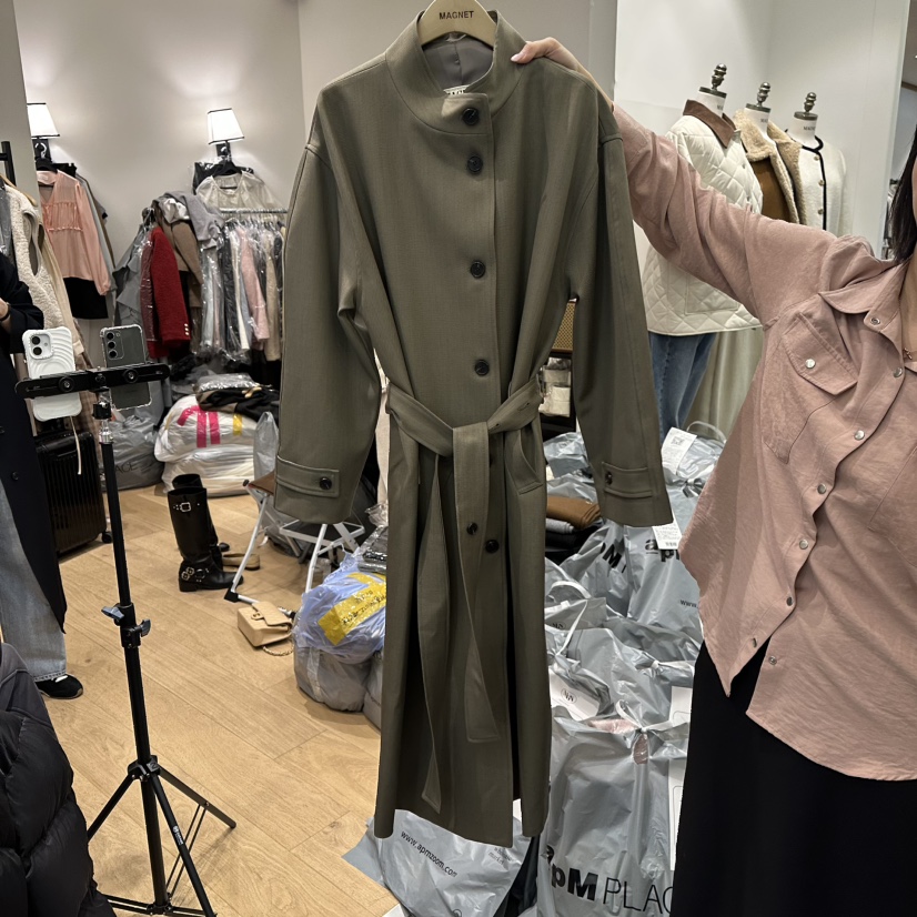 M.G.N東大門直郵女裝新品休閑時尚人氣熱賣26春季長款風衣MAGNET長款風衣圖色2