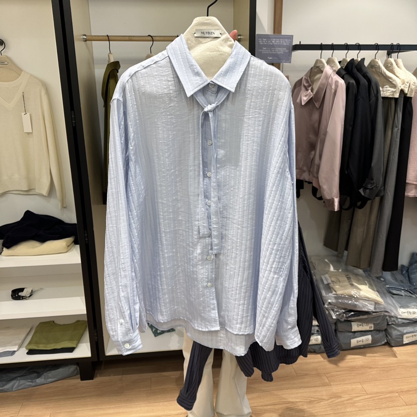 MUYBIEN東大門代購女裝新款休閑推薦職業熱賣人氣襯衫蕾絲衫MUYBIEN襯衫/蕾絲衫圖色1