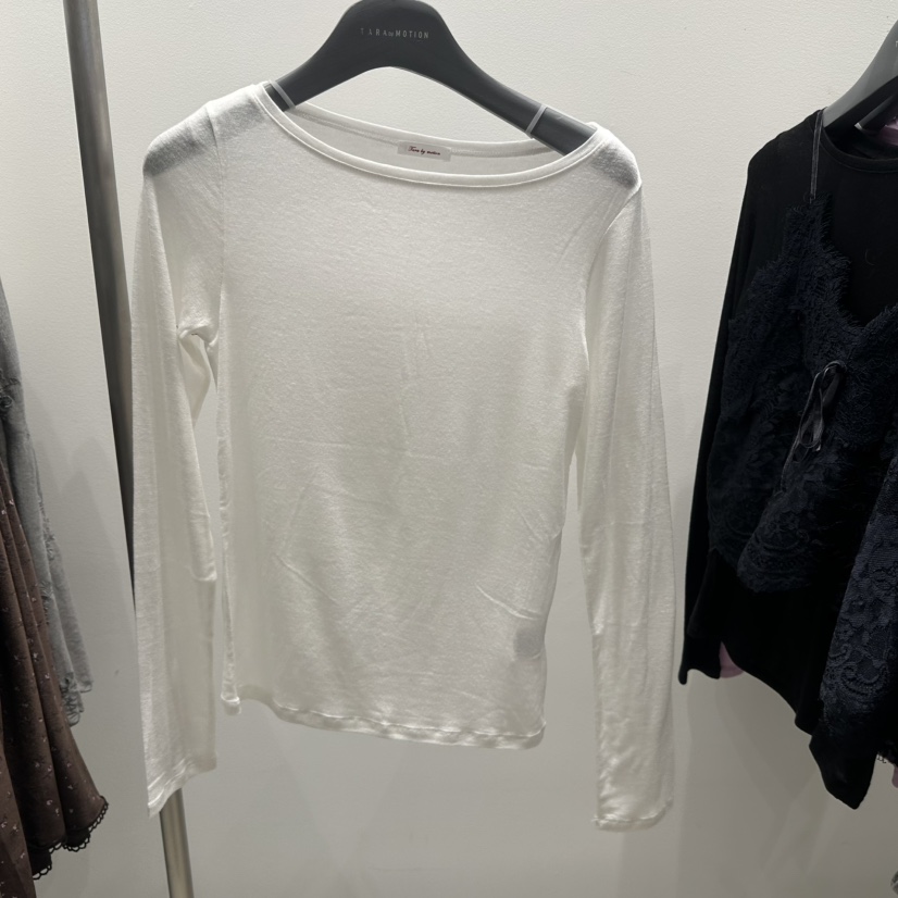 TARABY MOTION韓國代購女裝新品休閑26春季時尚長袖T恤紗布TARABY MOTION長袖T恤圖色1