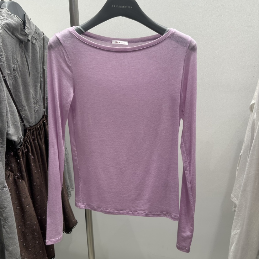 TARABY MOTION韓國代購女裝新品休閑26春季時尚長袖T恤紗布TARABY MOTION長袖T恤圖色2
