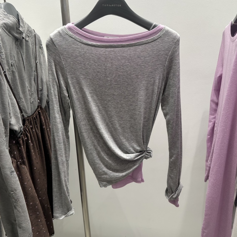 TARABY MOTION韓國代購女裝新品休閑26春季時尚長袖T恤紗布TARABY MOTION長袖T恤圖色3