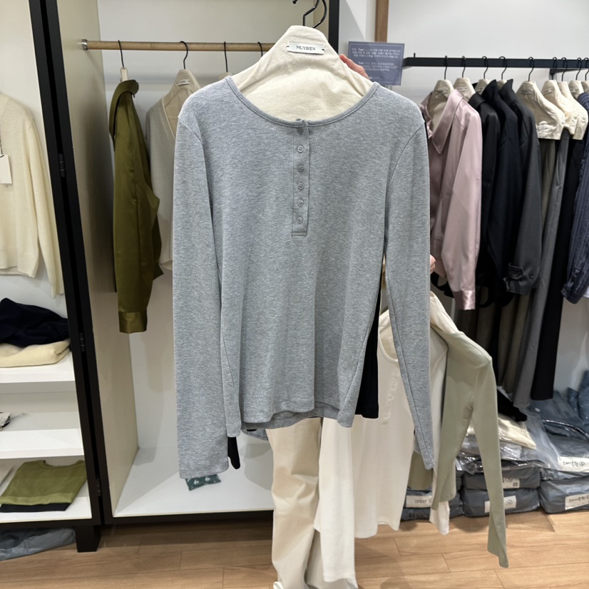 MUYBIEN東大門代購女裝新品熱賣人氣推薦職業26春季長袖T恤MUYBIEN長袖T恤圖色3