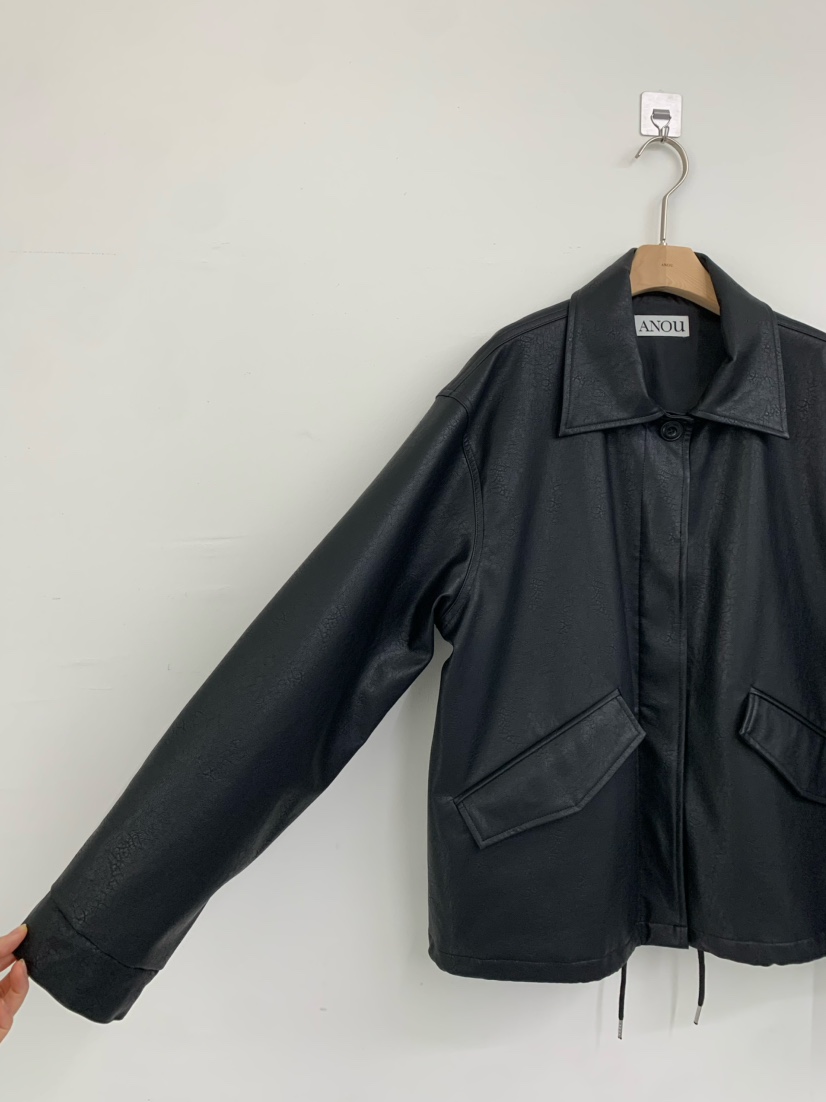ANOU東大門代購女士新款職業人氣時尚26春季熱賣休閑皮衣ANOU皮衣