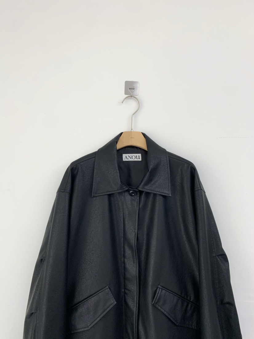 ANOU東大門代購女士新款職業人氣時尚26春季熱賣休閑皮衣ANOU皮衣