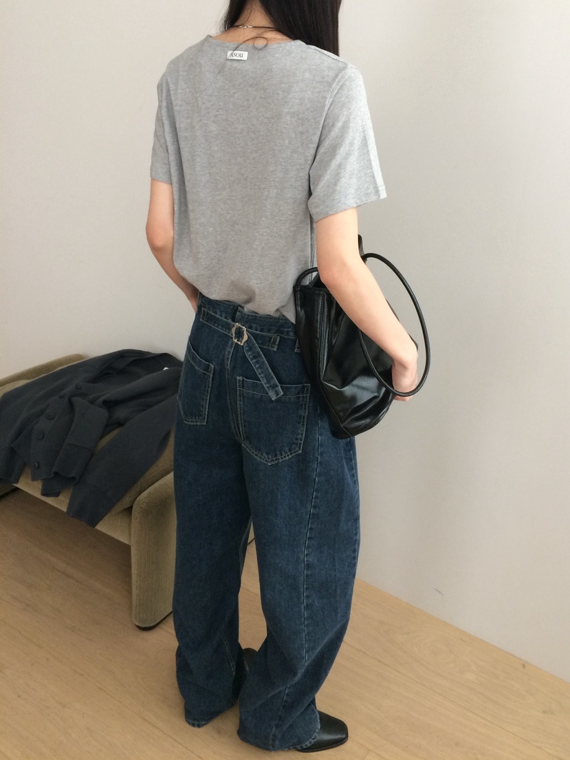 ANOU韓國直郵女士新款人氣時尚職業休閑熱賣26春季牛仔褲ANOU牛仔褲