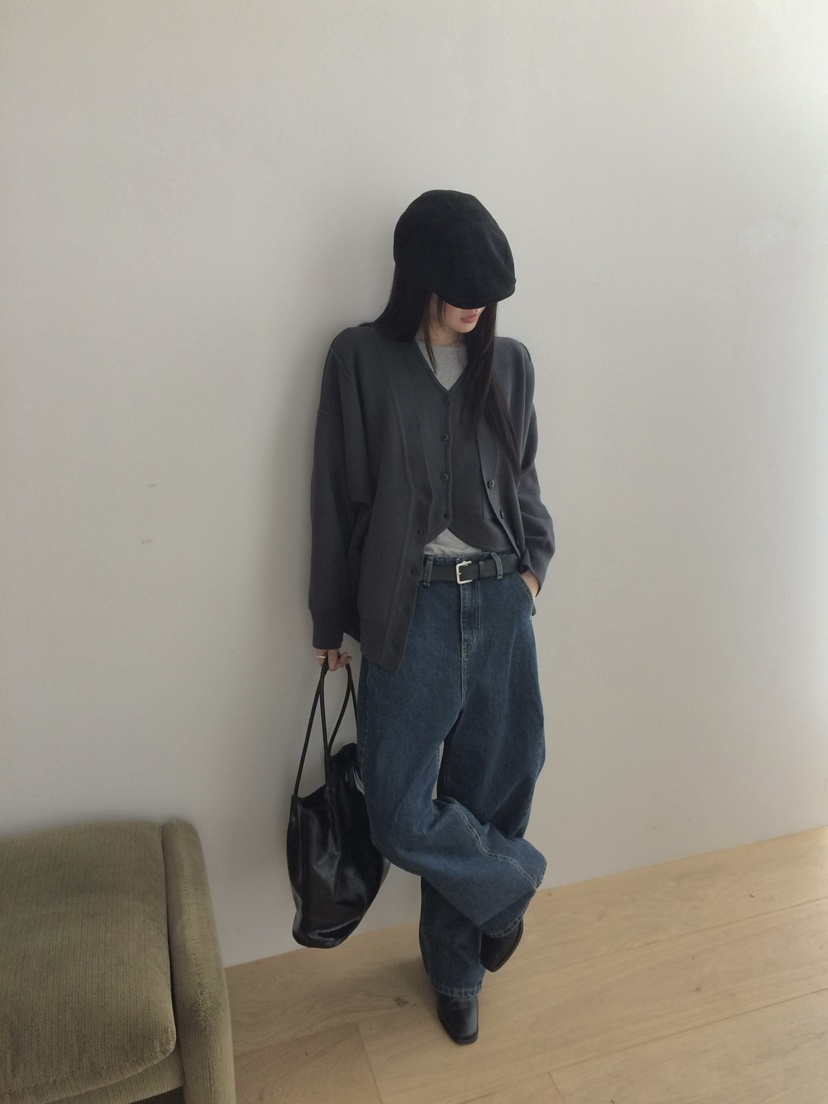 ANOU韓國直郵女士新款人氣時尚職業休閑熱賣26春季牛仔褲ANOU牛仔褲