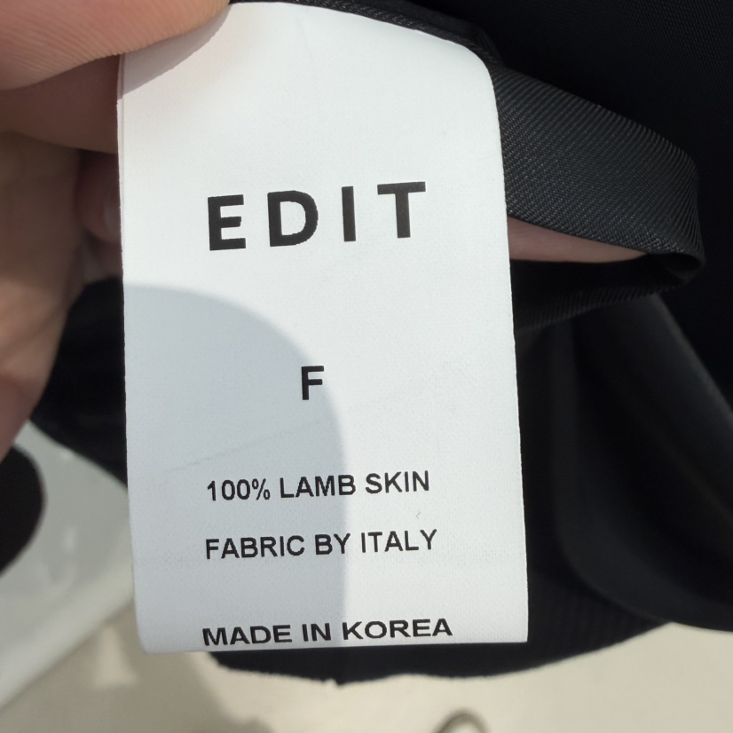 EDIT東大門實拍女士新款時尚休閑推薦職業熱賣26春季皮衣EDIT皮衣