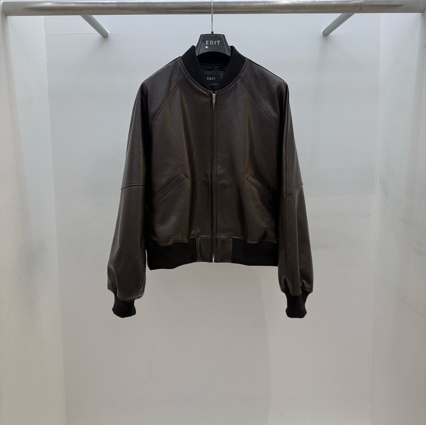 EDIT東大門實拍女士新款時尚休閑推薦職業熱賣26春季皮衣EDIT皮衣圖色1