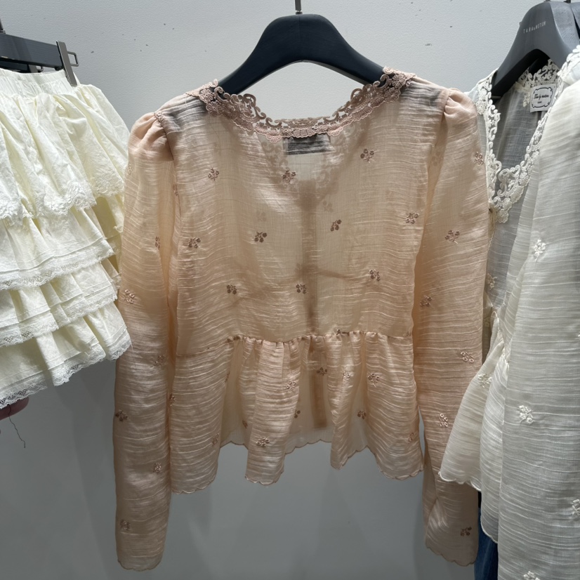 TARABY MOTION東大門代購女裝新款26春季休閑襯衫蕾絲衫TARABY MOTION襯衫/蕾絲衫