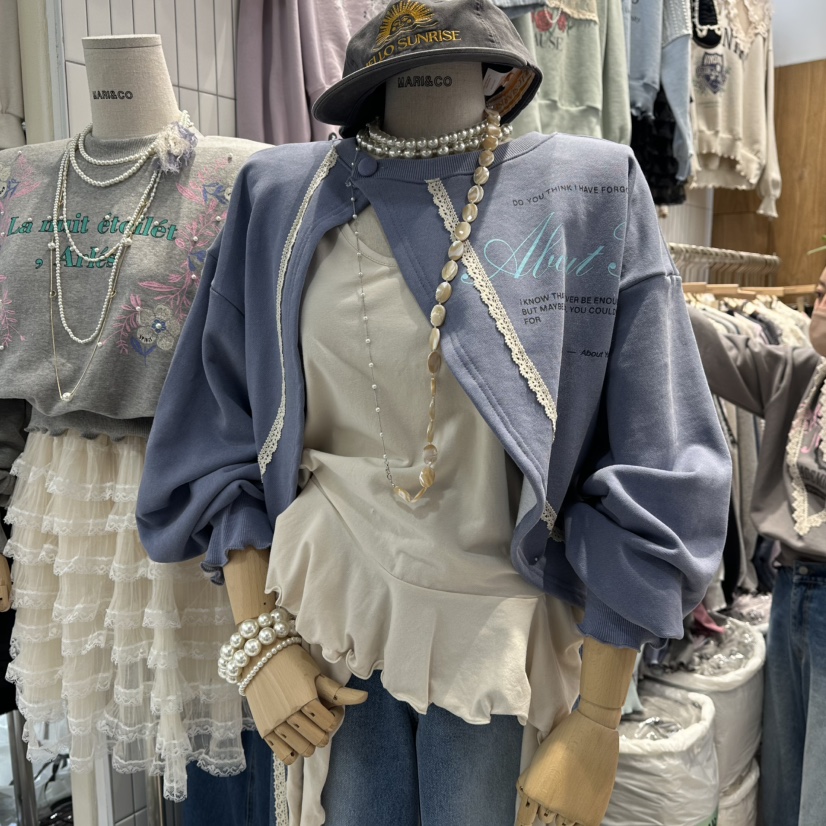 MARI CO東大門實拍女裝新品休閑熱賣職業推薦衛衣兩面穿MARI CO衛衣圖色2