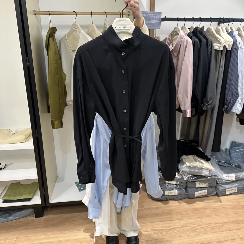 MUYBIEN東大門代購女士新品休閑人氣26春季時尚襯衫蕾絲衫MUYBIEN襯衫/蕾絲衫圖色3