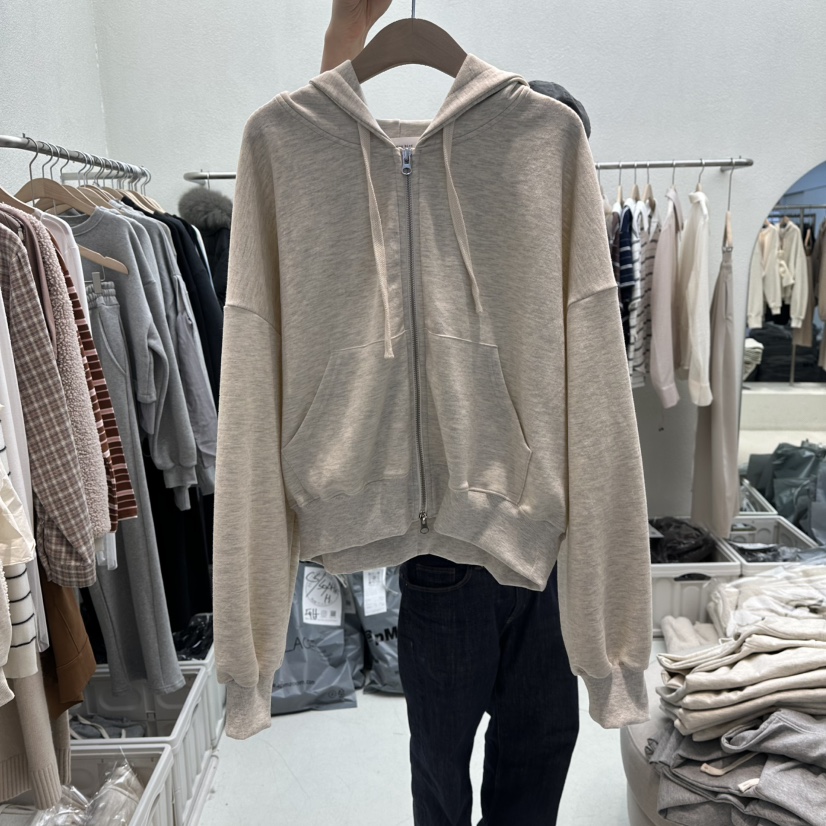 HUMMING BIRD東大門實拍女裝新款休閑26春季衛衣拉鏈連帽HUMMING BIRD衛衣圖色2