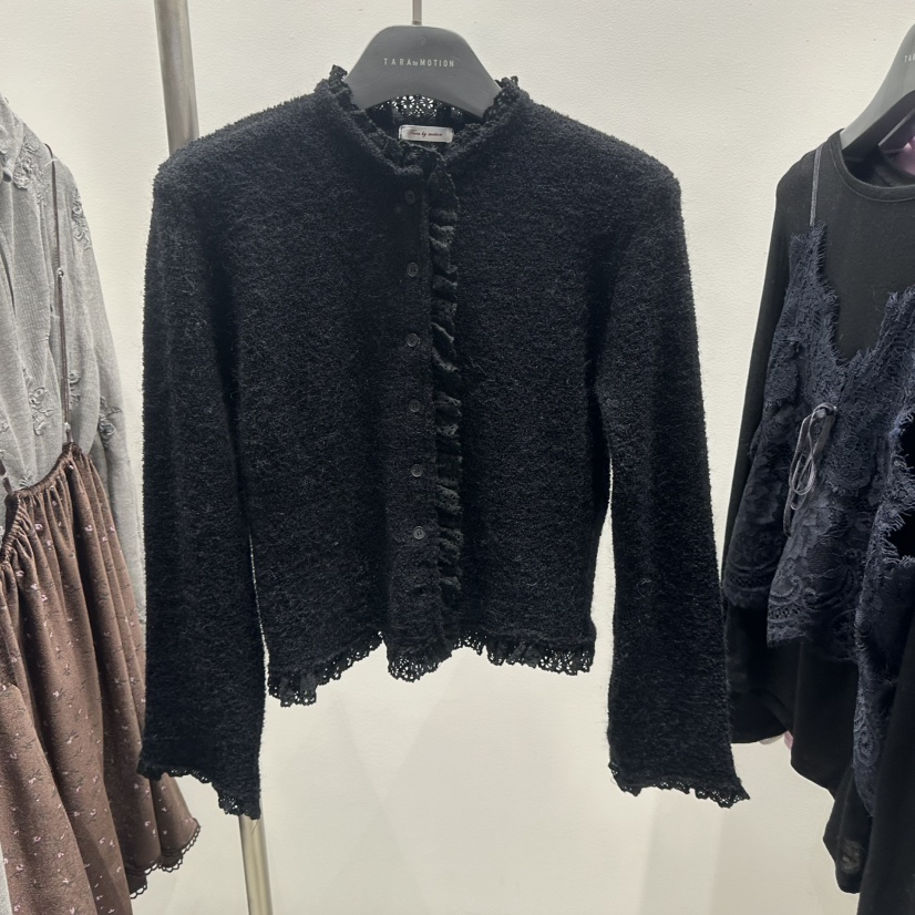 TARABY MOTION東大門代購女裝新品26春季針織衫蕾絲開衫TARABY MOTION針織衫圖色3