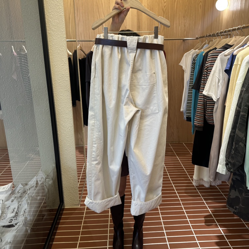 CHOI-L韓國直郵女士新品休閑26春季時尚休閑褲不含腰帶棉CHOI休閑褲