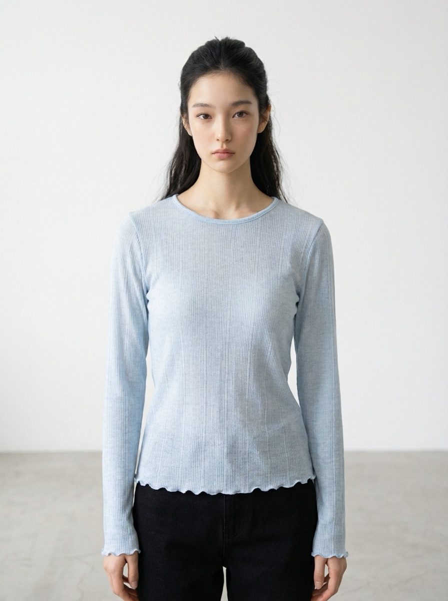 CLAFO韓國代購女裝新品休閑熱賣26春季人氣時尚推薦長袖T恤CLAFO長袖T恤