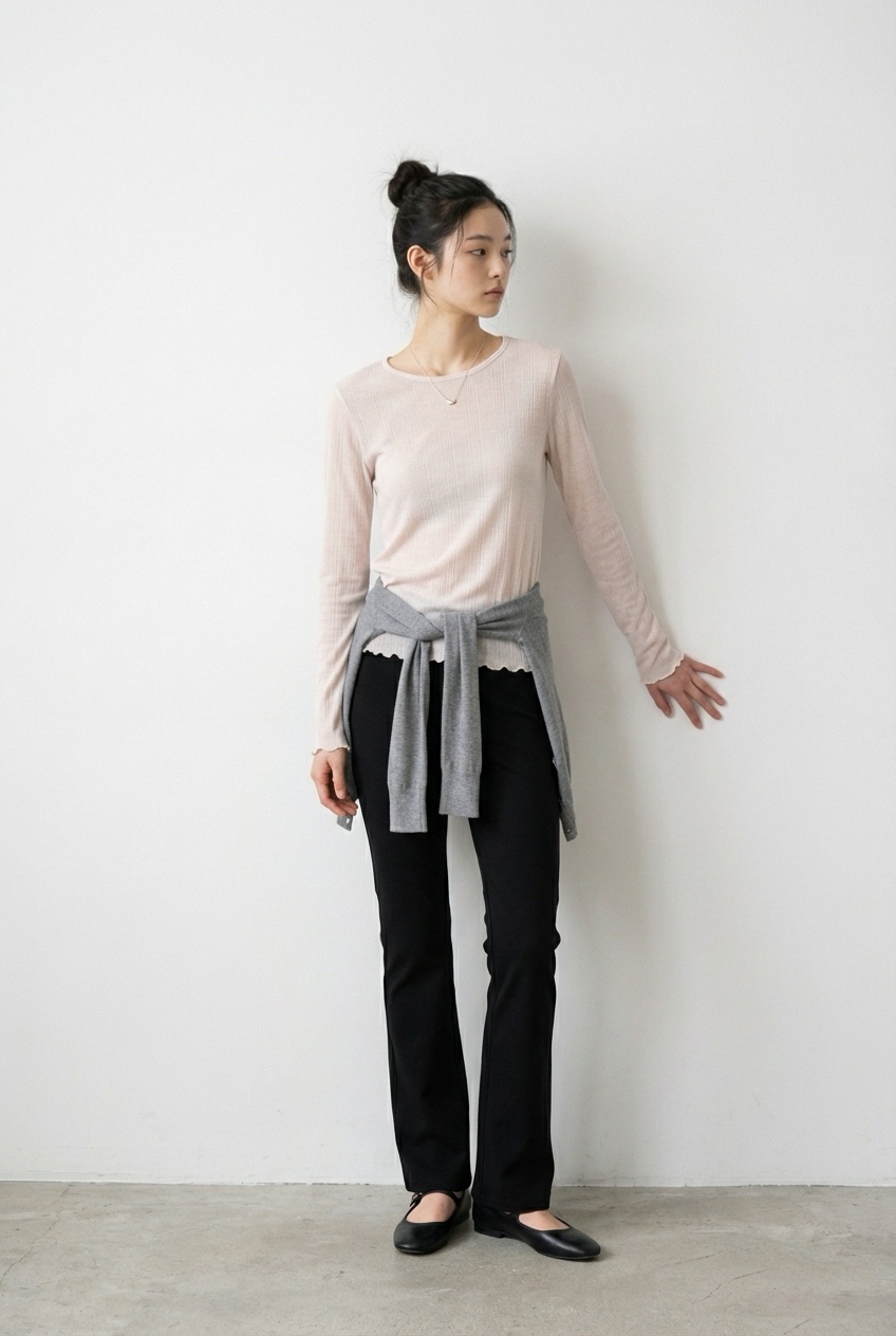 CLAFO韓國代購女裝新品休閑熱賣26春季人氣時尚推薦長袖T恤CLAFO長袖T恤