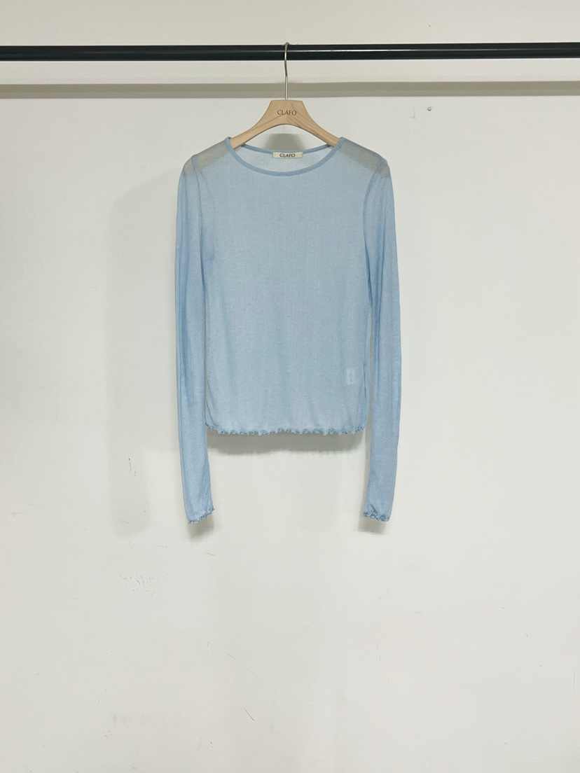 CLAFO韓國代購女裝新品休閑熱賣26春季人氣時尚推薦長袖T恤CLAFO長袖T恤圖色1
