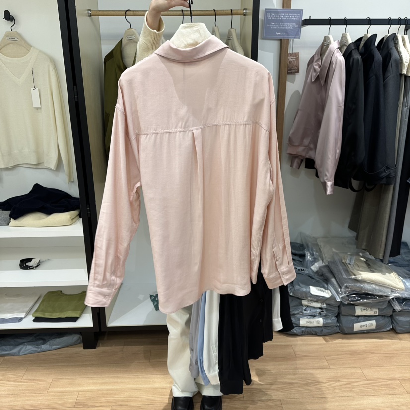 MUYBIEN韓國代購女士新品推薦熱賣職業26春季襯衫蕾絲衫天絲MUYBIEN襯衫/蕾絲衫