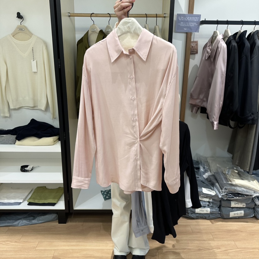 MUYBIEN韓國代購女士新品推薦熱賣職業26春季襯衫蕾絲衫天絲MUYBIEN襯衫/蕾絲衫圖色5