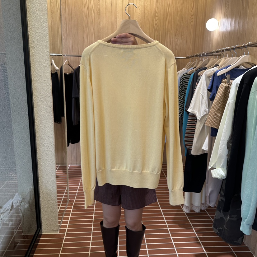 CHOI-L東大門代購女裝新品人氣職業休閑26春季針織衫V領CHOI針織衫