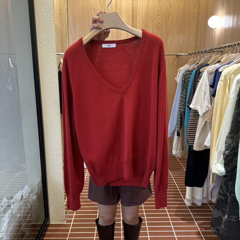 CHOI-L東大門代購女裝新品人氣職業休閑26春季針織衫V領CHOI針織衫圖色3