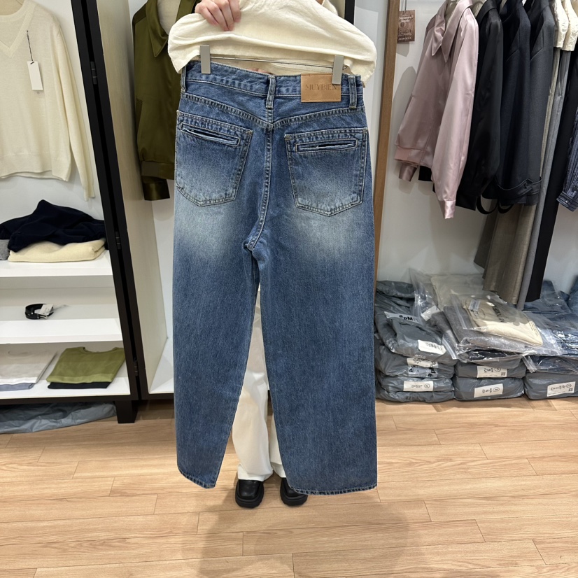 MUYBIEN東大門實拍女裝新款休閑職業26春季熱賣時尚牛仔褲MUYBIEN牛仔褲