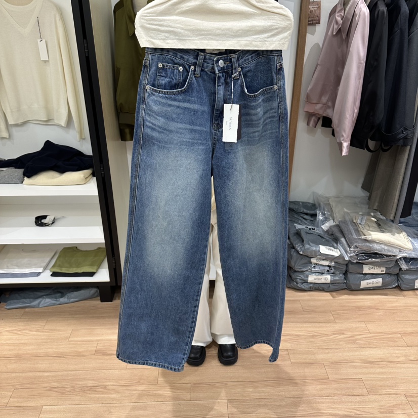 MUYBIEN東大門實拍女裝新款休閑職業26春季熱賣時尚牛仔褲MUYBIEN牛仔褲圖色1