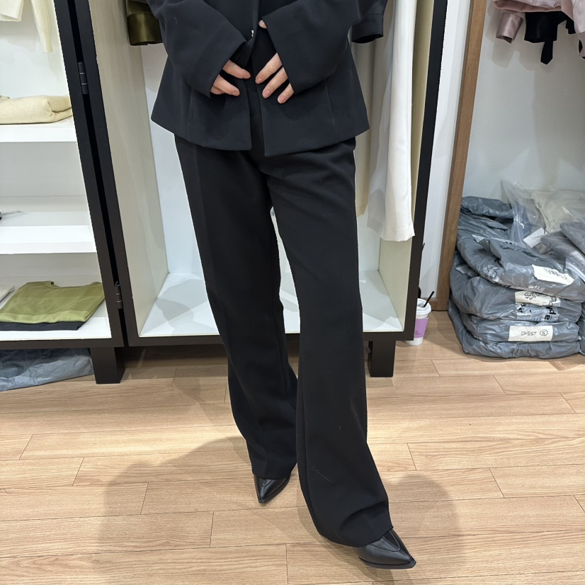 MUYBIEN東大門實拍女士新品推薦職業26春季熱賣人氣休閑褲MUYBIEN休閑褲圖色1黑色