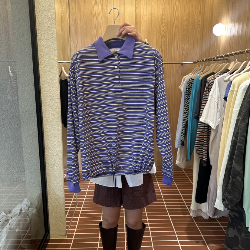 CHOI-L東大門代購女士新品熱賣人氣休閑職業推薦長袖T恤CHOI長袖T恤圖色1