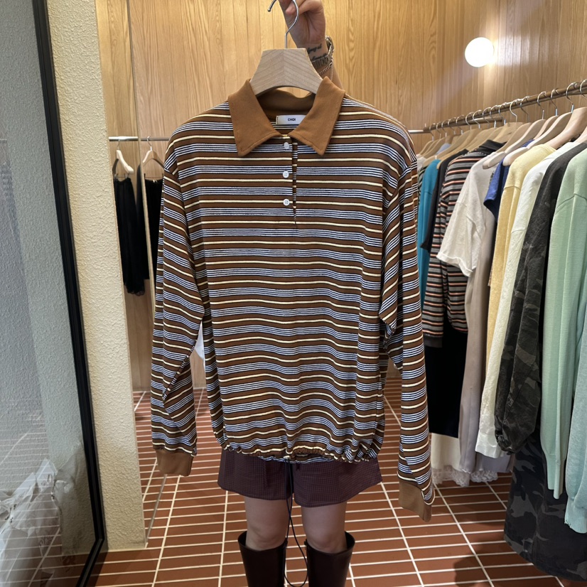 CHOI-L東大門代購女士新品熱賣人氣休閑職業推薦長袖T恤CHOI長袖T恤圖色4