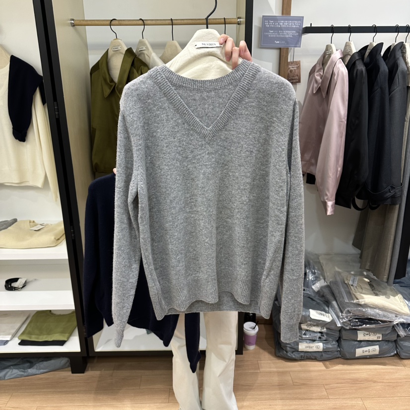 MUYBIEN韓國直郵女士新款時尚休閑職業熱賣推薦人氣針織衫MUYBIEN針織衫圖色3