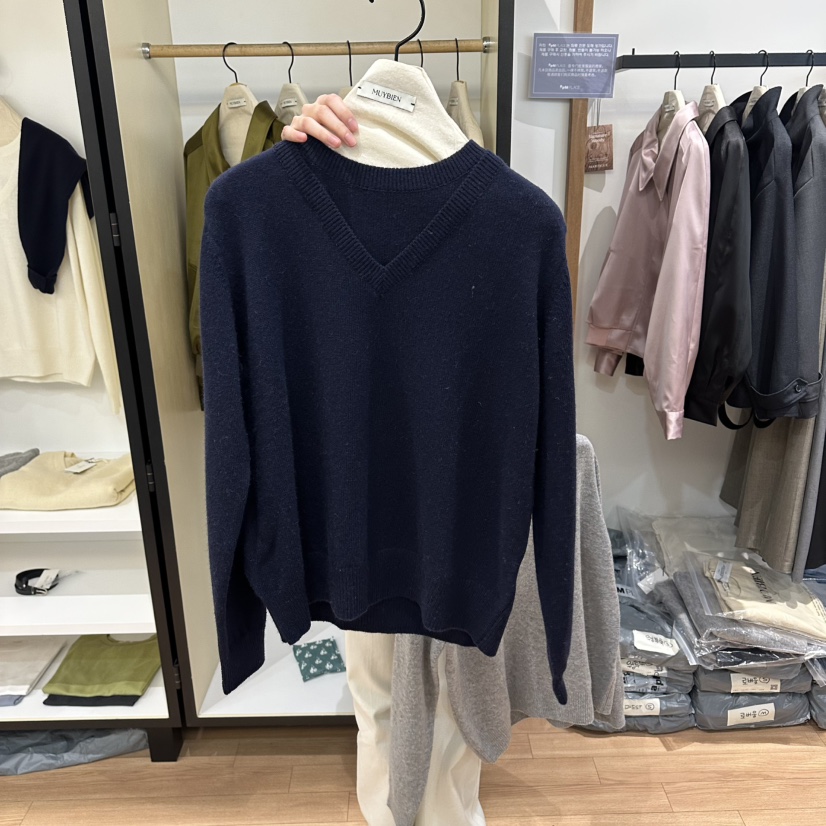 MUYBIEN韓國直郵女士新款時尚休閑職業熱賣推薦人氣針織衫MUYBIEN針織衫圖色4