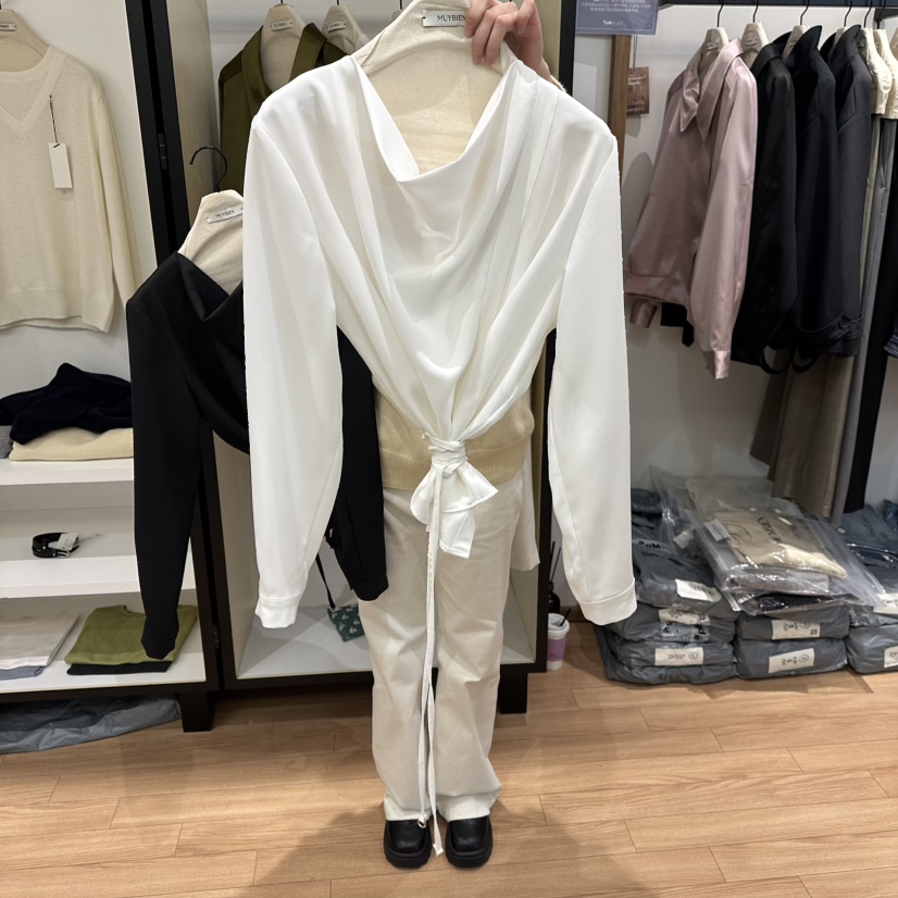 MUYBIEN東大門直郵女士新款人氣26春季推薦休閑襯衫蕾絲衫MUYBIEN襯衫/蕾絲衫圖色1