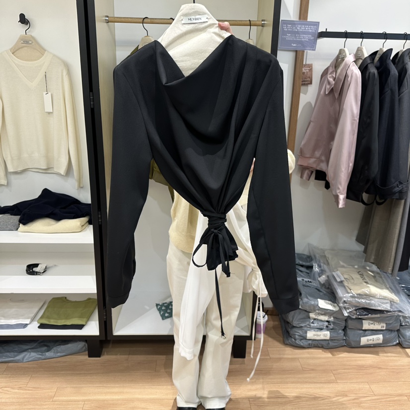 MUYBIEN東大門直郵女士新款人氣26春季推薦休閑襯衫蕾絲衫MUYBIEN襯衫/蕾絲衫圖色2