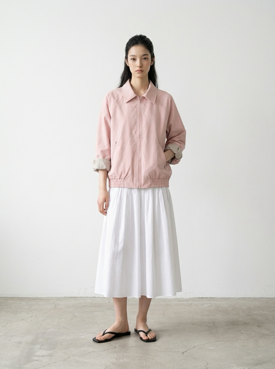 CLAFO東大門實拍女裝新品時尚26春季人氣休閑夾克格紋短款CLAFO夾克