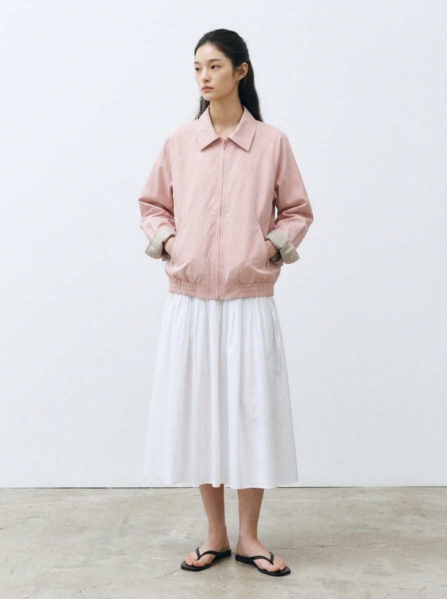 CLAFO東大門實拍女裝新品時尚26春季人氣休閑夾克格紋短款CLAFO夾克