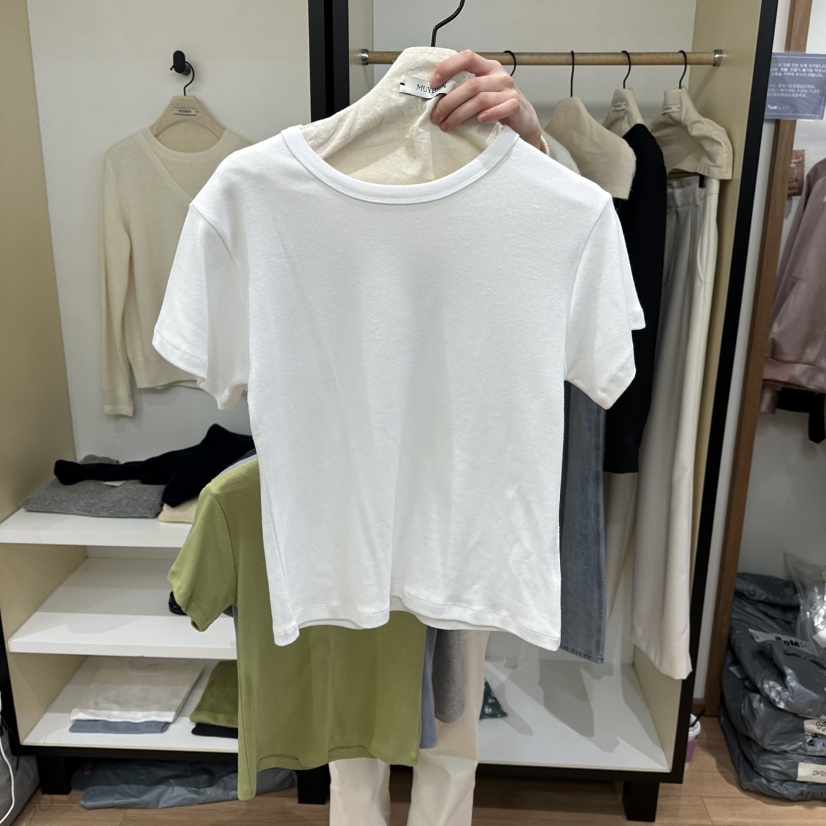 MUYBIEN東大門直郵女士新款職業休閑26春季推薦熱賣人氣T恤MUYBIENT恤圖色1