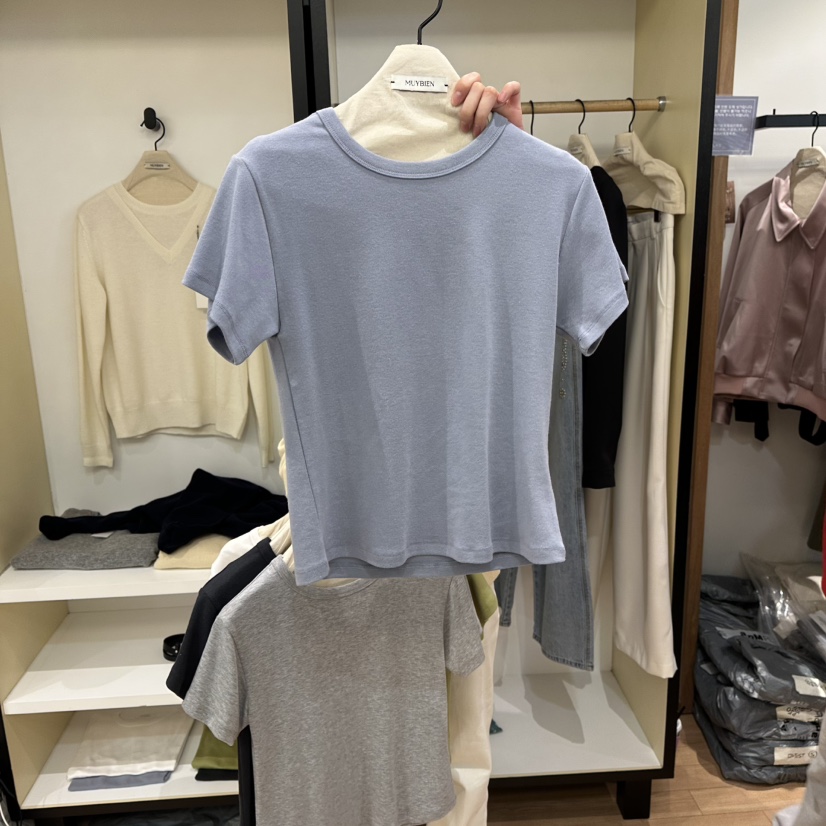 MUYBIEN東大門直郵女士新款職業休閑26春季推薦熱賣人氣T恤MUYBIENT恤圖色3