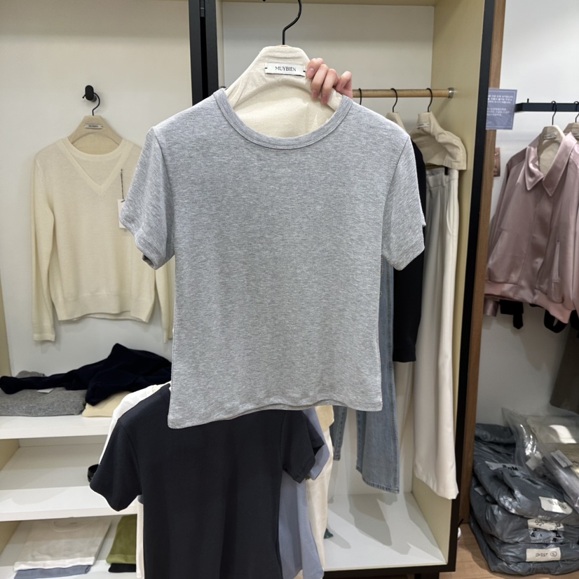 MUYBIEN東大門直郵女士新款職業休閑26春季推薦熱賣人氣T恤MUYBIENT恤圖色4