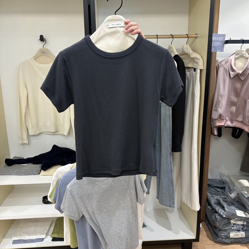 MUYBIEN東大門直郵女士新款職業休閑26春季推薦熱賣人氣T恤MUYBIENT恤圖色5