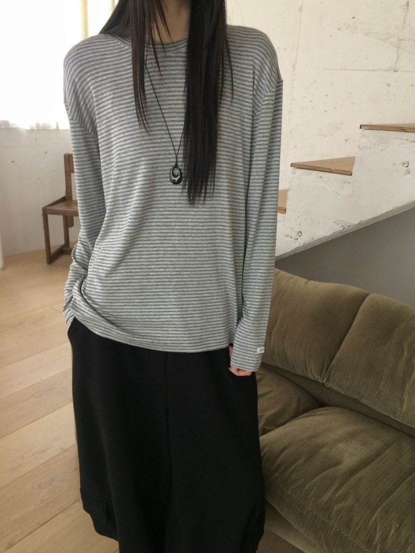 ANOU韓國代購女士新款時尚熱賣休閑26春季職業人氣長袖T恤ANOU長袖T恤圖色1