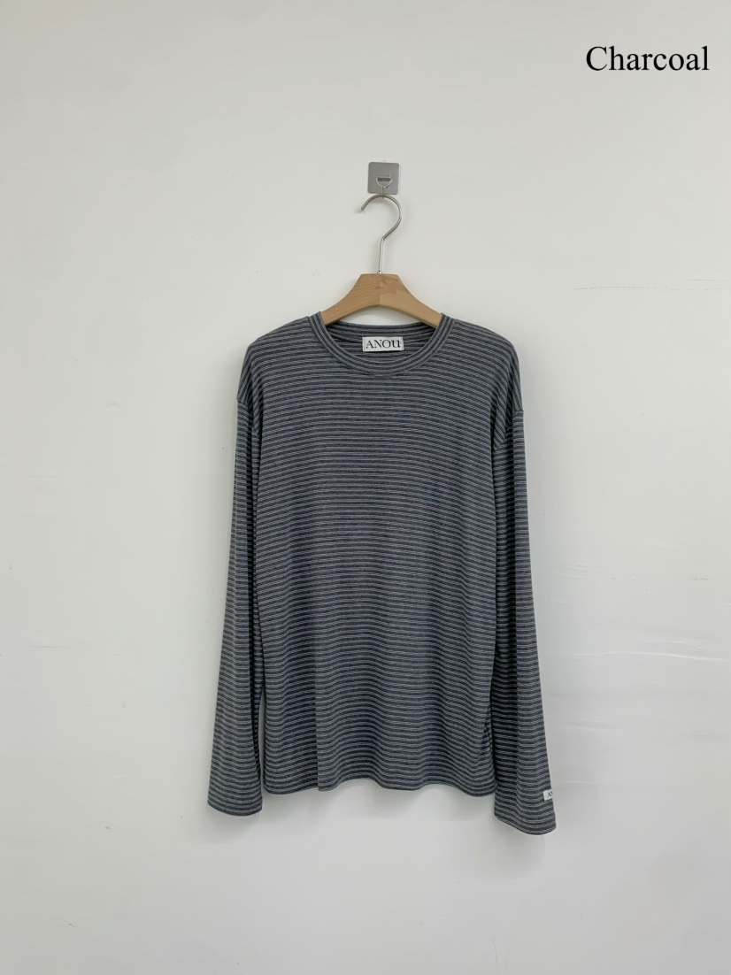 ANOU韓國代購女士新款時尚熱賣休閑26春季職業人氣長袖T恤ANOU長袖T恤圖色2
