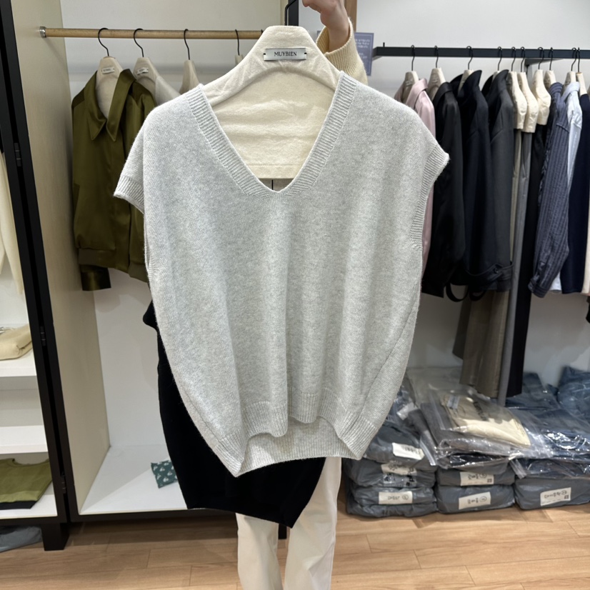 MUYBIEN韓國代購女裝新品休閑職業26春季熱賣時尚吊帶背心MUYBIEN吊帶/背心圖色2