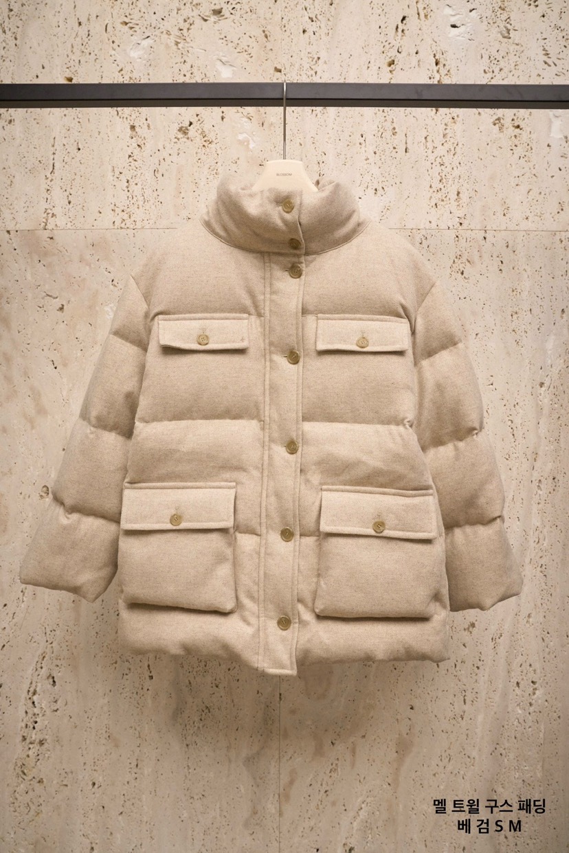 BLOSSOM東大門代購女裝新款熱賣休閑職業短款羽絨服填充鵝絨BLOSSOM短款羽絨服圖色1