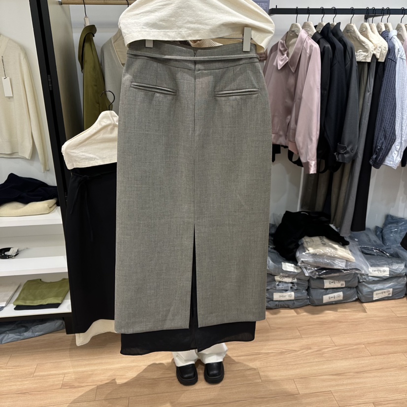 MUYBIEN東大門直郵女士新款26春季人氣時尚熱賣職業推薦長裙MUYBIEN長裙