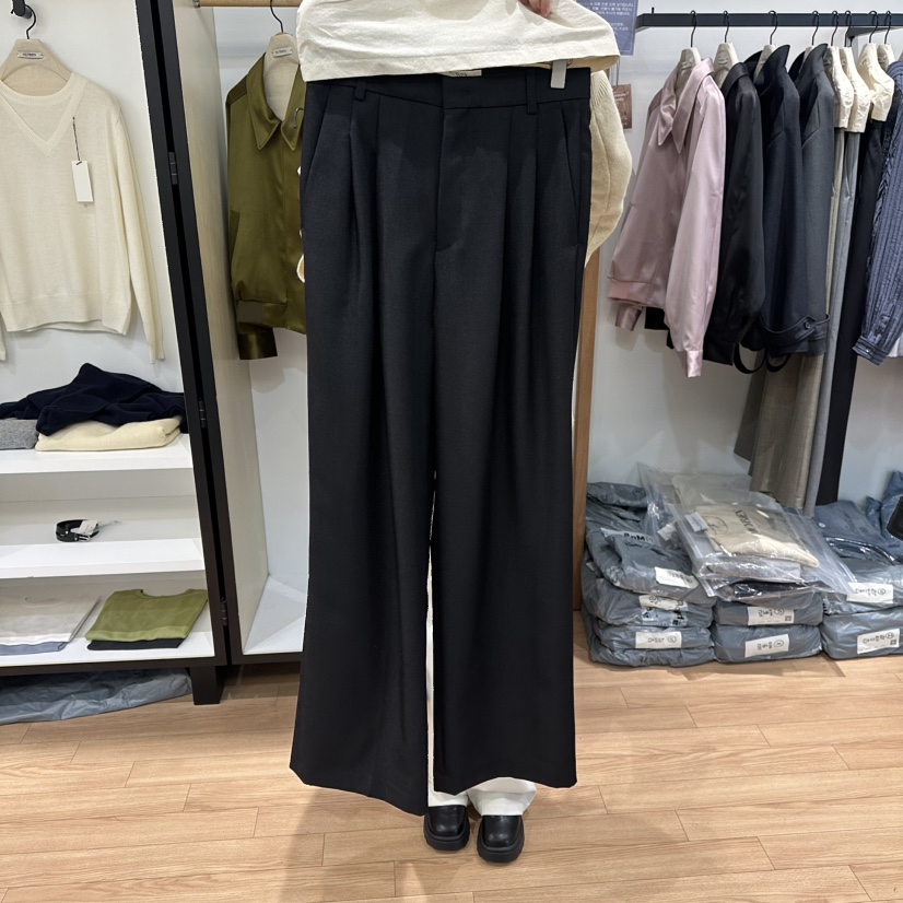 MUYBIEN韓國直郵女士新款休閑人氣熱賣26春季時尚推薦休閑褲MUYBIEN休閑褲圖色3黑色